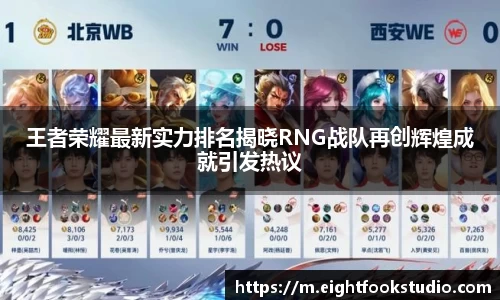 王者荣耀最新实力排名揭晓RNG战队再创辉煌成就引发热议